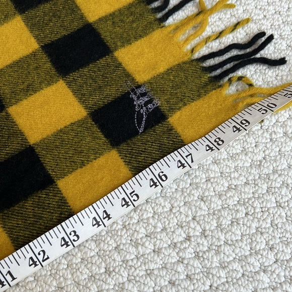 Vintage Henry Cotton’s wool plaid scarf- 11” X 50” - Picture 4 of 6